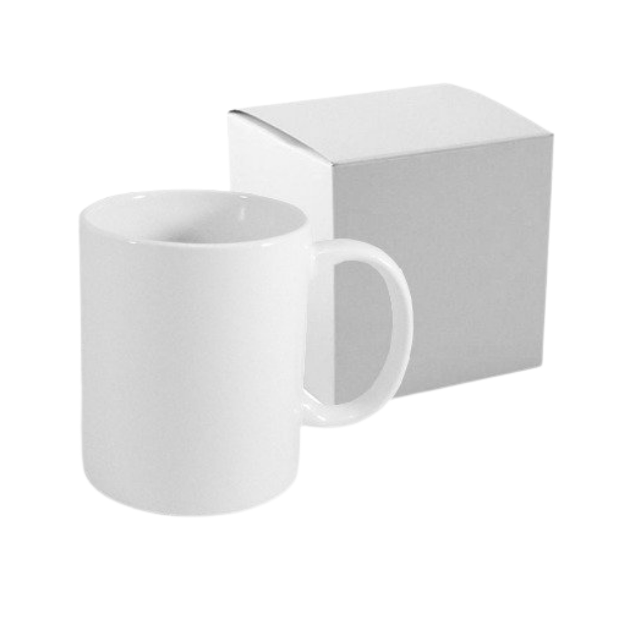 Taza cerámica blanca AAA para sublimación con caja