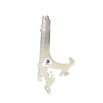 Base con tamaño de , color transparente, forma mariposa y material plástico