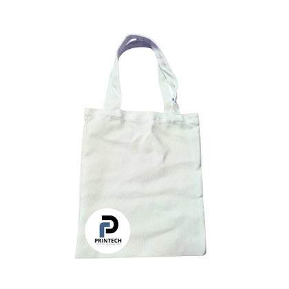 Bolsa tamaño 28 x 34 cm, color blanco y tipo sin fuelle