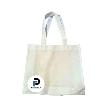 Bolsa tamaño 29 x 25 cm, color blanco y tipo con fuelle