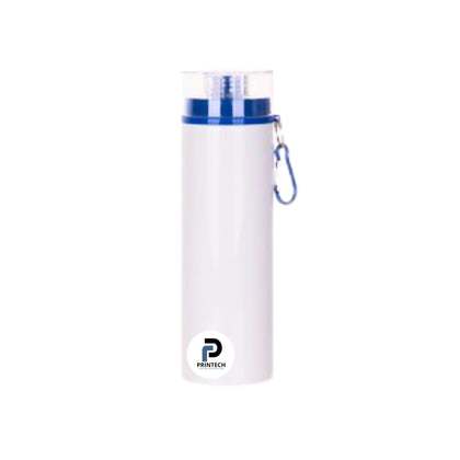 Botella con capacidad de 750 ml, color azul, tipo llavero y material aluminio