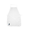 Delantal de color blanco y material polyester
