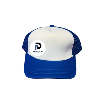 Gorra con tamaño de Ajustable, color blanco, tipo maya y base azúl