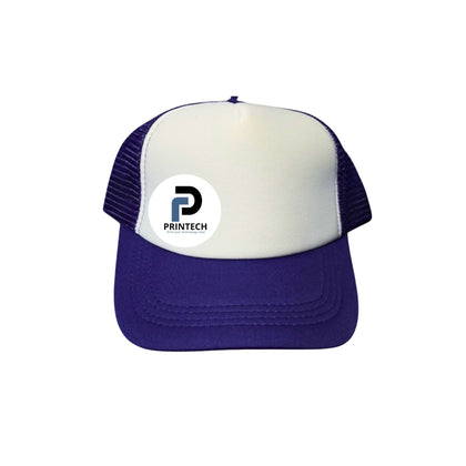 Gorra con tamaño de Ajustable, color blanco, tipo maya y base púrpura