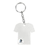 Llavero con forma de Tshirt Hombre y color blanco