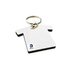Llavero con forma de Tshirt dama y color blanco