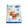 Papel tamaño 220 gr, cantidad 50 hojas, tipo fotográfico y color blanco brillante