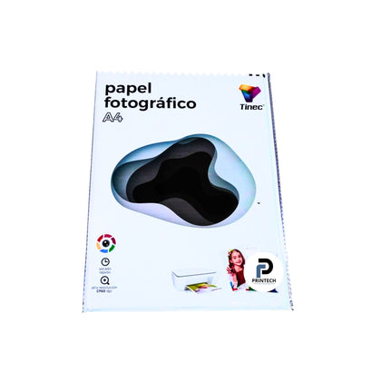 Papel tamaño A4 x 230 gr, cantidad 20 hojas y tipo fotográfico