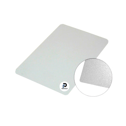 Placa con tamaño de 20 x 30 cm, color plata, tipo lámina y material aluminio