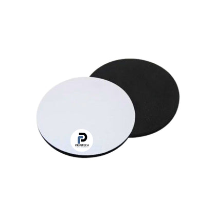 Portavaso con color de Blanco, tamaño 10 cm, forma redondo y material neopreno