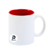 Taza con capacidad de 11 oz, color blanco, inner rojo y material cerámica