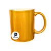 Taza con capacidad de 11 oz, color dorado, tipo perlada y material cerámica
