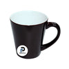 Taza con capacidad de 12 oz, color negro mate, tipo mágica y inner blanco